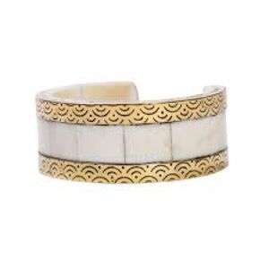 NWT MATR BOOMIE Bone Brass Cuff Bracelet